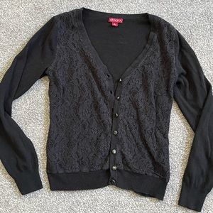 Button Up Floral Sweater
